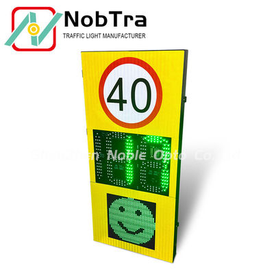 Weatherproof IP 54 Radar Feedback Sign Solar Including Lithium Battery and Solar 12V or AC 220V Power Source Ensuring Outdoor
