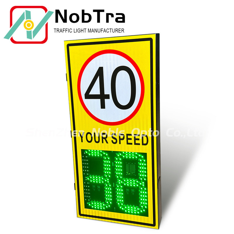 Sensitivity 0 to 112 Solar Powered Radar Speed Signs Featuring WIFI Communication and 24.125GHZ Radar Working Frequency for Road Safety